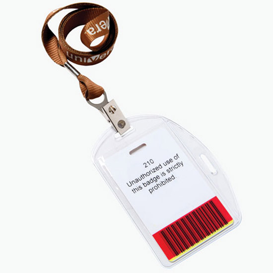 Multi-Directional Vinyl ID Badge Holder