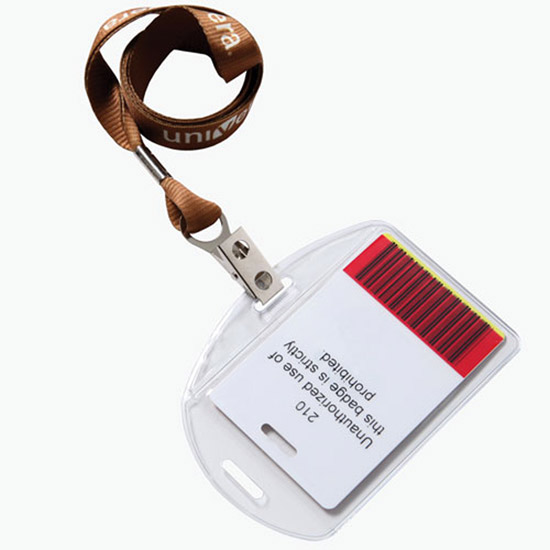 Multi-Directional Vinyl ID Badge Holder