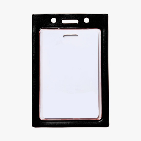 Colored Frame Vinyl ID Badge Holder