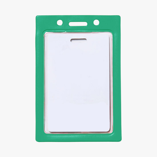 Colored Frame Vinyl ID Badge Holder
