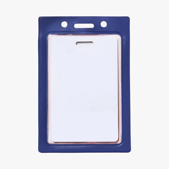 Colored Frame Vinyl ID Badge Holder