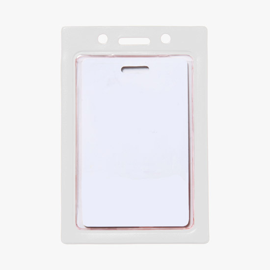Colored Frame Vinyl ID Badge Holder