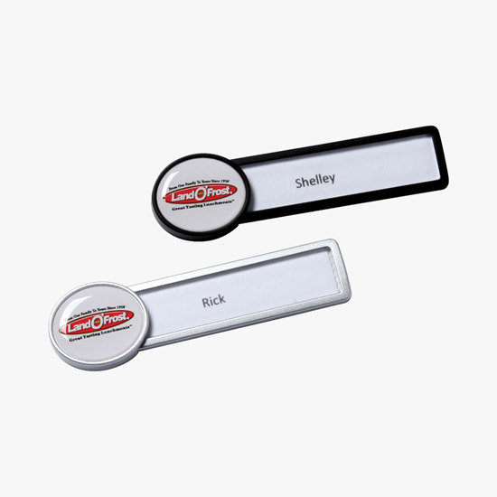 Pittsburgh Full-Color Reusable Plastic Name Badge - Oval