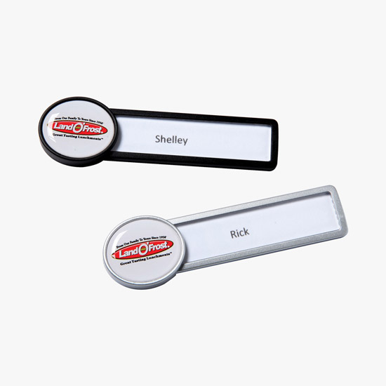 Pittsburgh Full-Color Reusable Plastic Name Badge - Oval