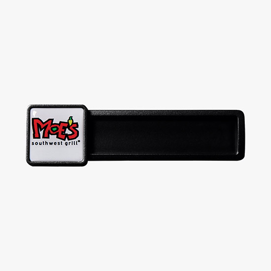 Pittsburgh Full-Color Reusable Plastic Name Badge - Square