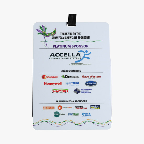 6h x 4 3/8w Premium Plus Full-Color Event Badge