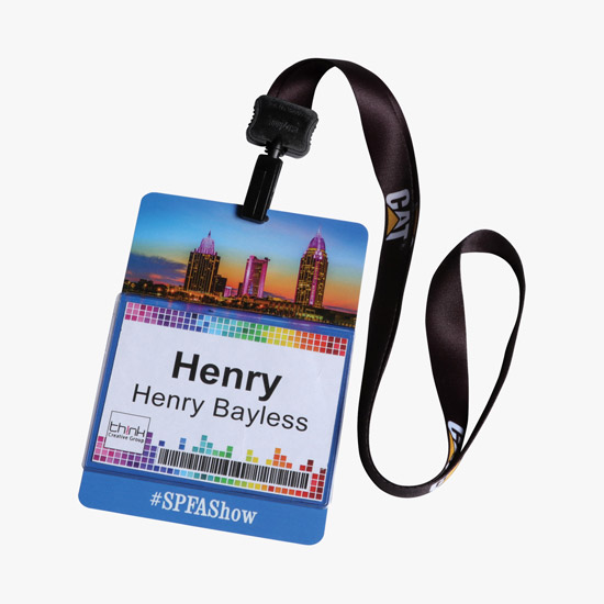 6h x 4 3/8w Premium Plus Full-Color Event Badge