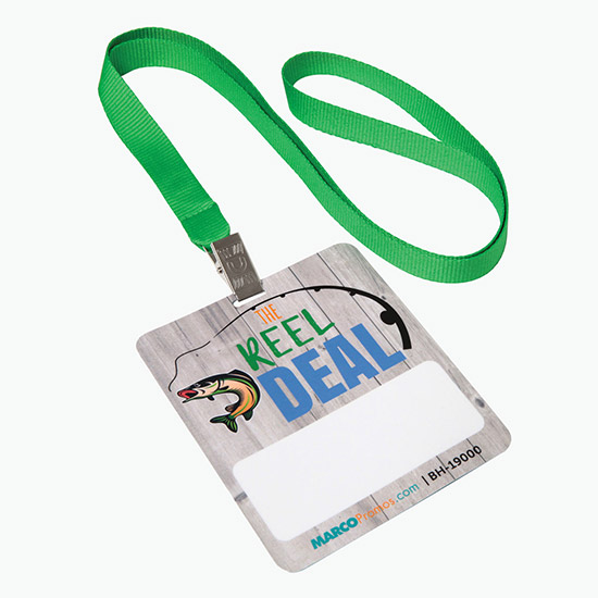 MARCO Full-Color Gloss Value Event Badge - 4 1/4h x 3 5/8w