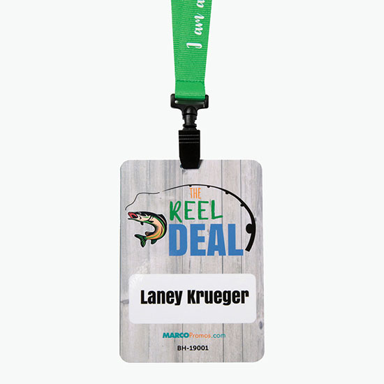 MARCO Full-Color Gloss Value Event Badge - 5 1/2h x 3 5/8w