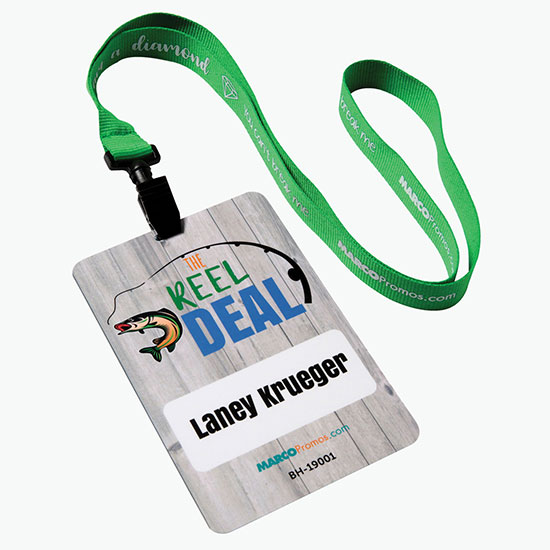 MARCO Full-Color Gloss Value Event Badge - 5 1/2h x 3 5/8w