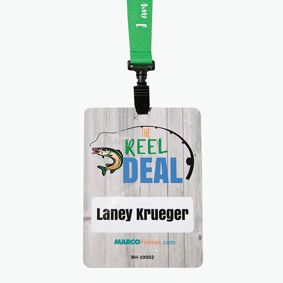 MARCO Full-Color Gloss Value Event Badge - 6h x 4 3/8w
