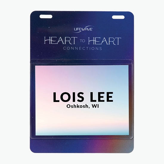 6 x 4-3/8 Premium Plus Dual Pouch Full Color Event Badge