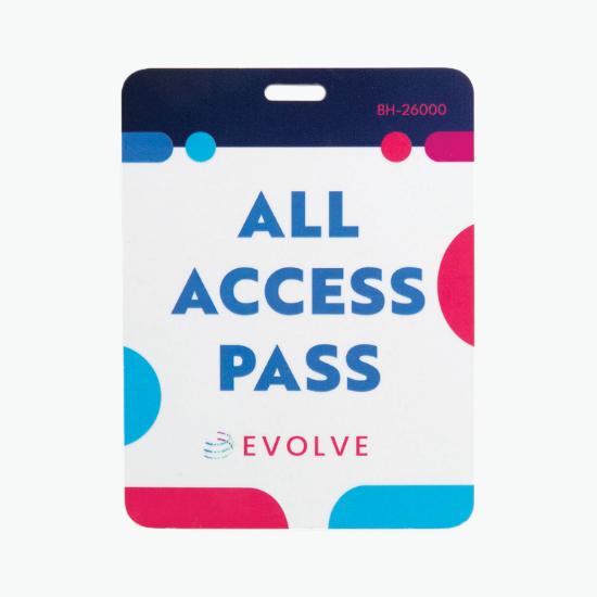 Next Level Single-Sided Event Badge - 4 x 3