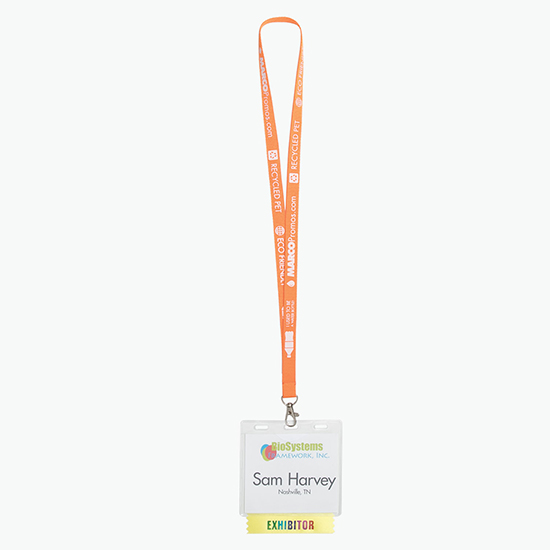 3 x 4 Recycled Vinyl Badge Holder - Slotted