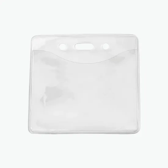 3 x 4 PureClear Horizontal PVC-Free Vinyl Badge Holder
