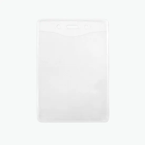 4 x 3 PureClear Vertical PVC-Free Vinyl Badge Holder
