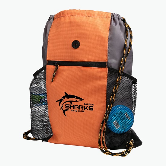 Two-Tone Pockets Drawstring Sportpack
