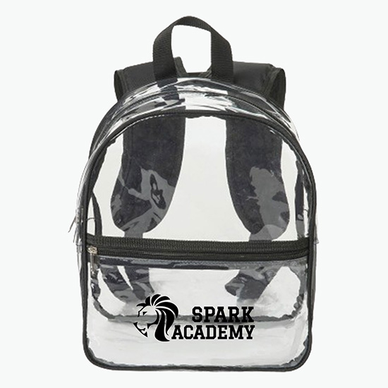 Small Heavy Duty Clear Backpack