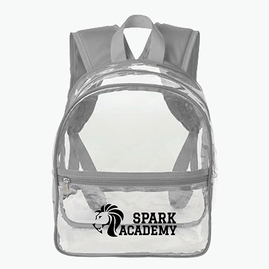 Small Heavy Duty Clear Backpack