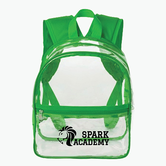 Small Heavy Duty Clear Backpack