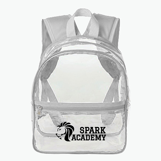 Small Heavy Duty Clear Backpack
