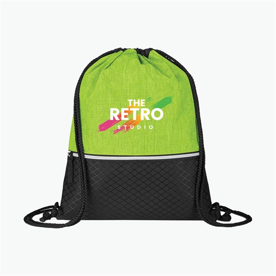 Crosshatch Drawstring Sportpack - Full Color