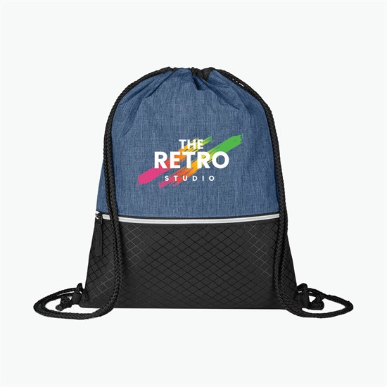 Crosshatch Drawstring Sportpack - Full Color