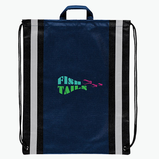 80 GSM Magellan Reflective Stripe Backpack - Full Color
