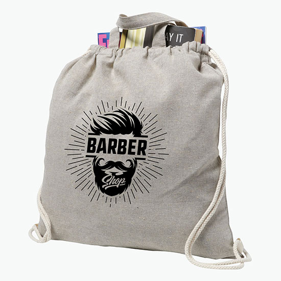 Recycled Cotton Drawstring Sportpack - 24-Hour Production