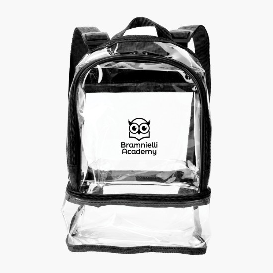 Clear Recycled Dual Mini Backpack