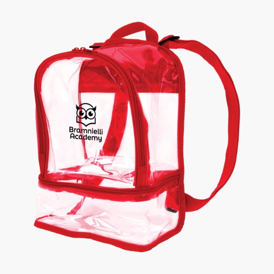 Clear Recycled Dual Mini Backpack