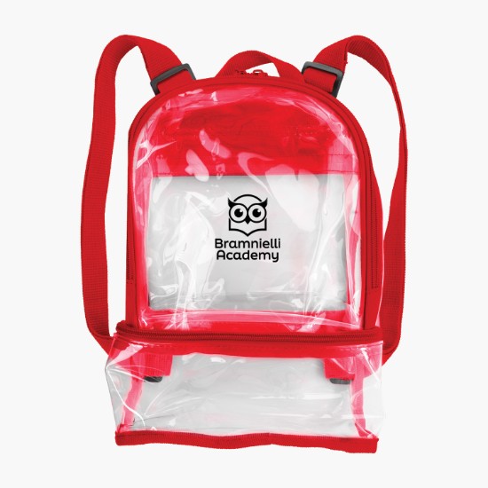 Clear Recycled Dual Mini Backpack