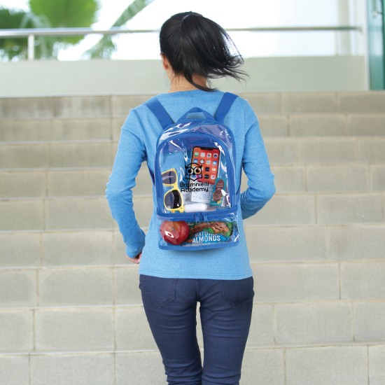 Clear Recycled Dual Mini Backpack