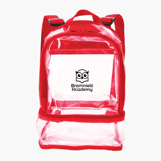 Clear Recycled Dual Mini Backpack