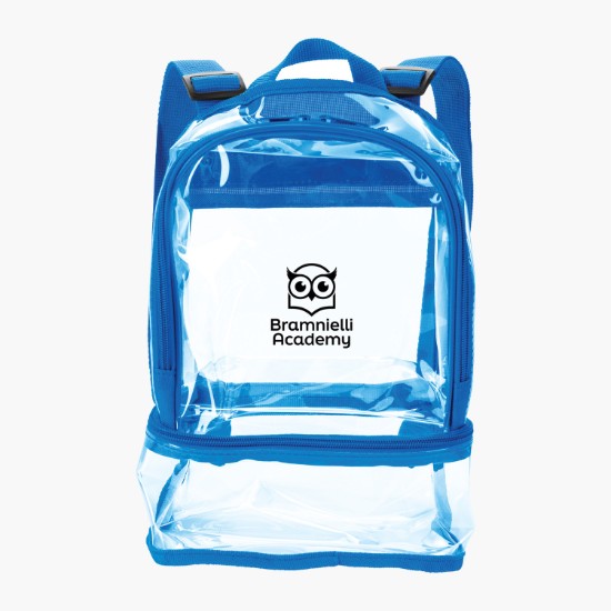 Clear Recycled Dual Mini Backpack