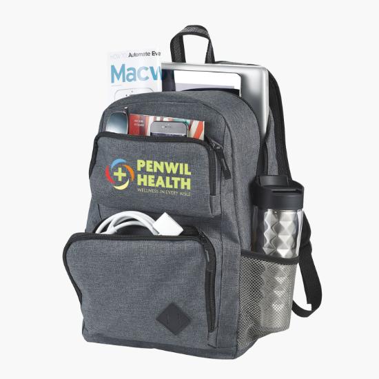 Graphite Deluxe Laptop Backpack - Full Color