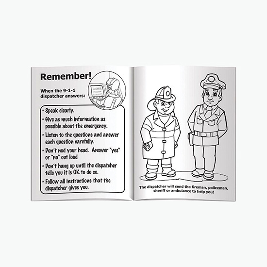 Coloring Book - When to Call 9-1-1