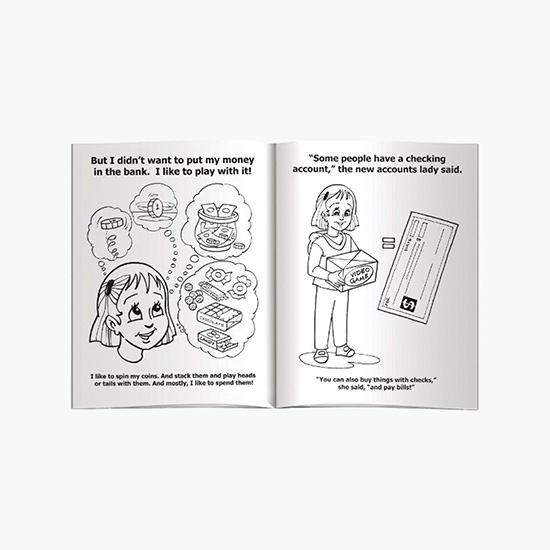 Coloring Book - Let's Go to the Bank