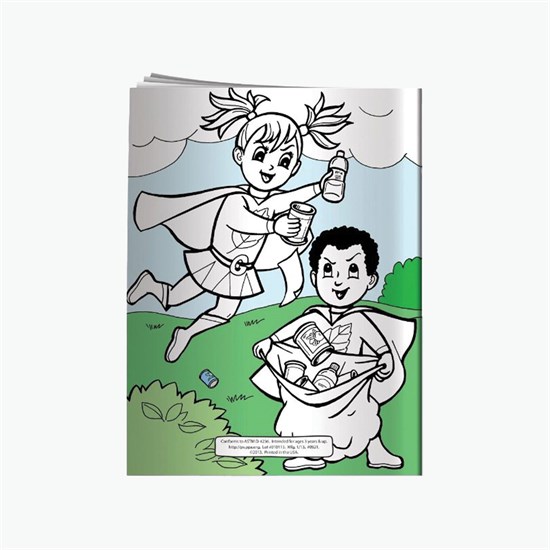 Coloring Book - Living Green with Eco-Superheroes