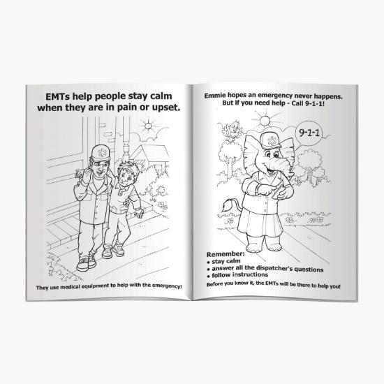 Coloring Book - Learn About EMTs and Emergencies