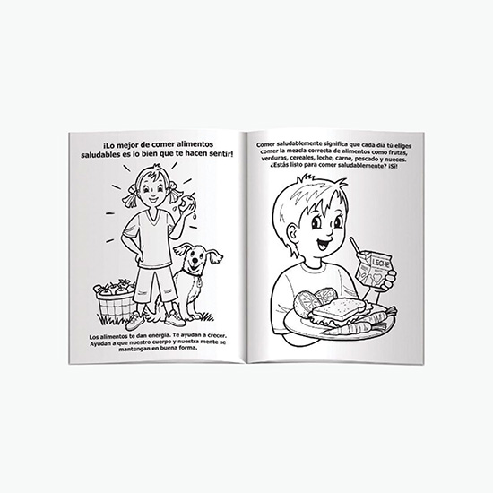 Coloring Book - Feel Good Eat Healthy - Spanish