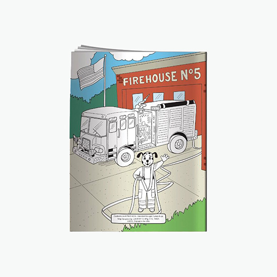 Coloring Book - Flash Teaches Fire Safety