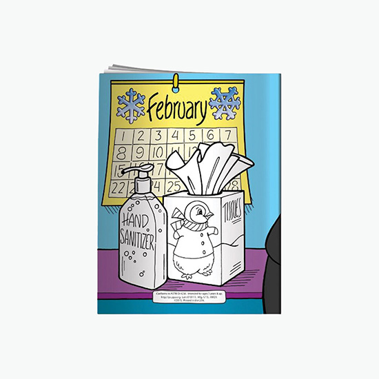 Coloring Book - Fight Germs with Pengy Penguin: Cold and Flu