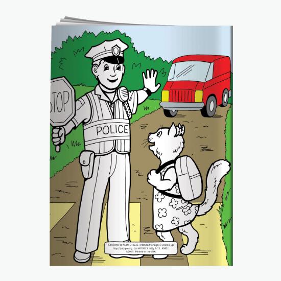 Coloring Book - Friendly Police Officers are my Heroes