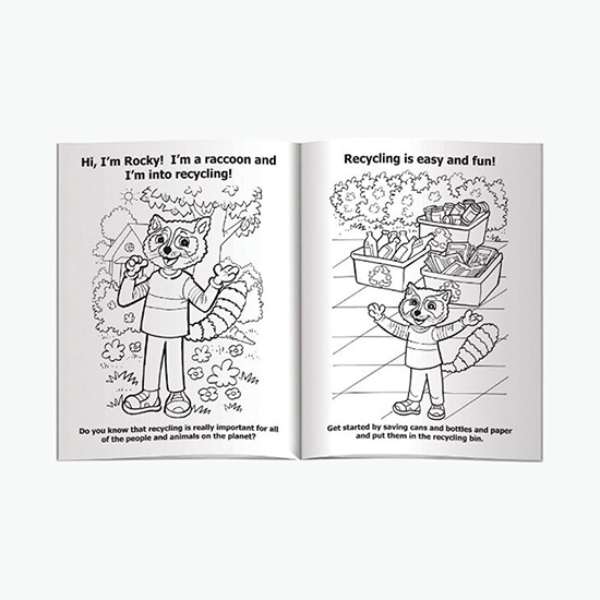 Coloring Book - Rocky the Recycling Raccoon