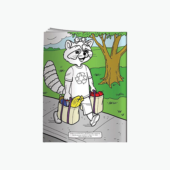 Coloring Book - Rocky the Recycling Raccoon