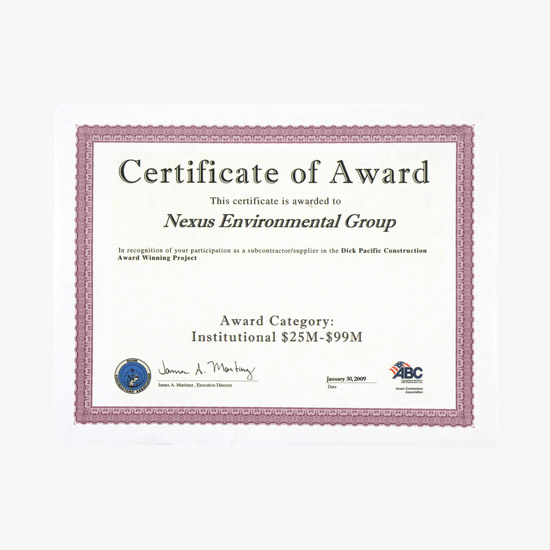 Blank Parchtone Certificate with Accent Border