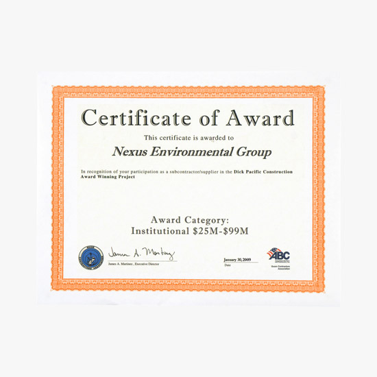 Blank Parchtone Certificate with Accent Border