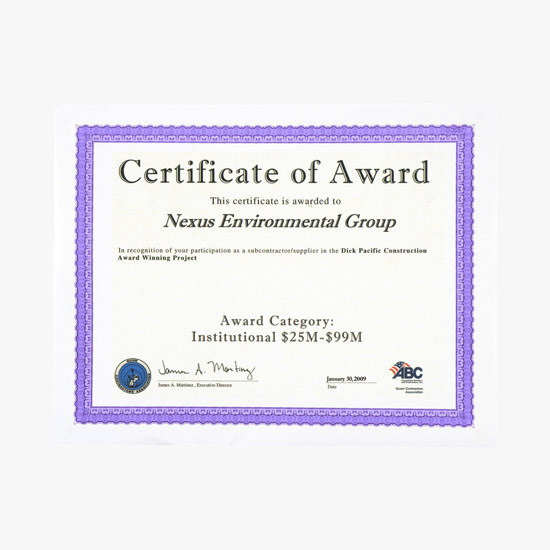 Blank Parchtone Certificate with Accent Border