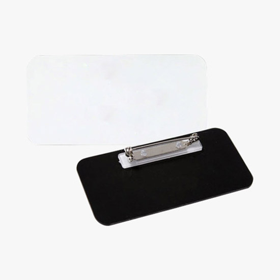 Full Color Sublimated and Engraved Name Badge - 1 1/2 x 3